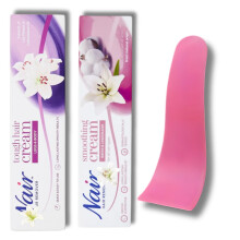 Nair Hair Removal Cream Bundle for Legs, Body, Bikini, and Underarms with BVO Lu