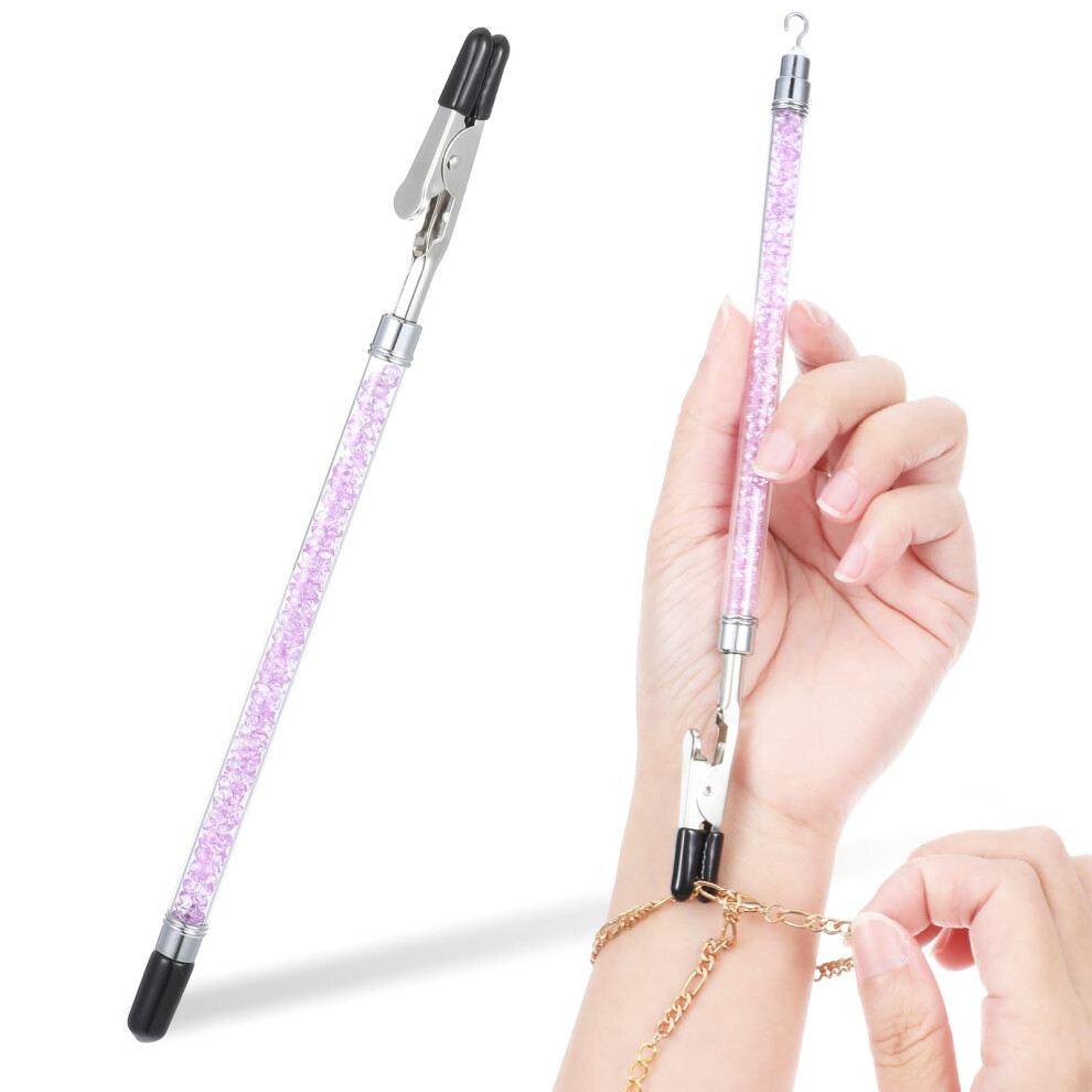 Lusofie Purple Bracelet Helper Tool Bracelet Fasteners Stainless Steel Bracelets Assistance Tool On Yourself Aid Jewelry Quick Wear Removal Fastener Helper F