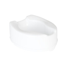 Homecraft Savanah Raised Toilet Seat without Lid, Elongated & Elevated Lock Seat Support for Elderly, Handicapped and Disabled Users, White Colour, 1