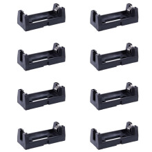8X Plastic Omhulsel 3V CR123A Knoopcelbatterij Aansluitingen Houder Behuizing Zwart