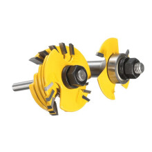 4 Stuks Sleuffrees 3 Vleugelfrees 1/2 en 1/4 Inch Schacht Verstelbaar Houtbewerkingsgereedschap