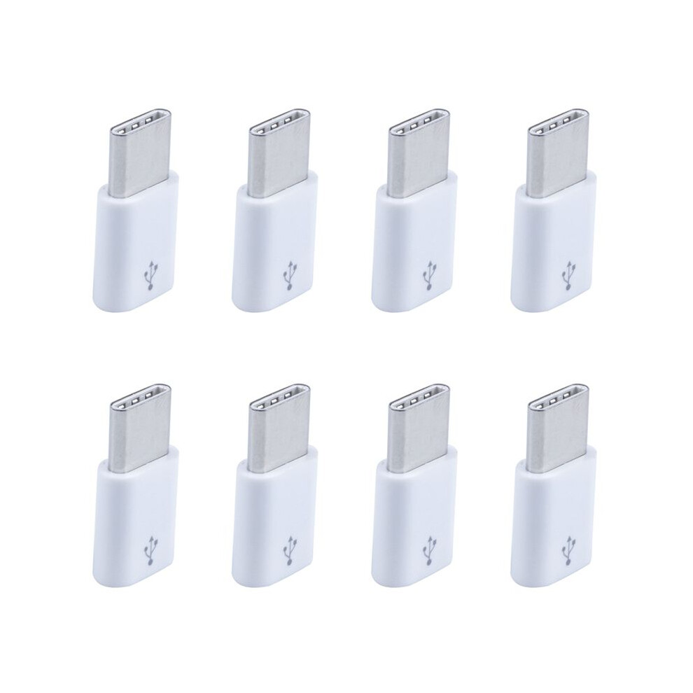 Universal Usb Type C 3.1 Male To Micro-Usb 2.0 5 Pin Female Data Adapter:8pc 4713648943665