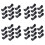 Plastic Single 26650 Battery Holder Case Storage Box 40Pcs Black 1