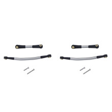 2X Stainless Steel Steering Link Servo Link Rod Steering Linkage for Axial SCX24 AX24 1/24 RC Crawler Car Upgrade Parts