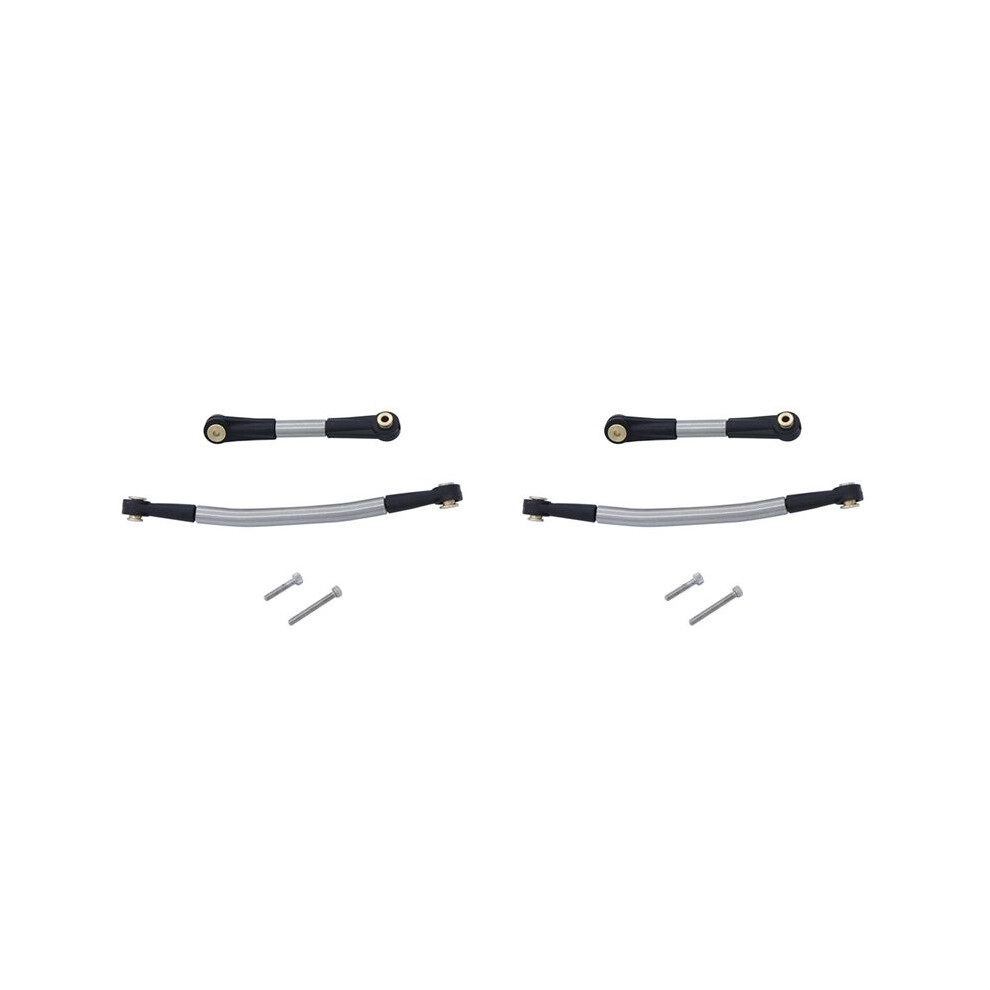 2X Stainless Steel Steering Link Servo Link Rod Steering Linkage For Axial Scx24 Ax24 1/24 Rc Crawler Car Upgrade Parts 4712875827946