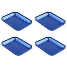 4X Useful Aluminum Alloy Screw Tray with Magnetic Pad for RC Model Phone Car Repair Tool