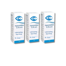 Hypre Mellose Eye Drops 0.3% | 10ml | 3 Pack for Dry
