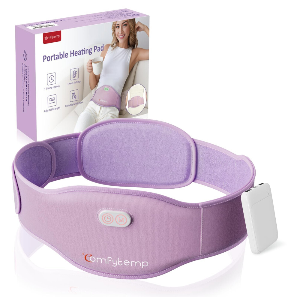 Comfytemp Portable Belly And Back Heat Pad For Period Soothing Cordless Dual|Zone
