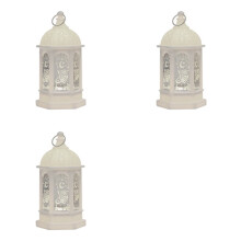 3X Eid Mubarak Led Lantaarn Ornamenten Ramadan Lantaarn Nachtlampje Verlichting Home Decoraties Ramadan Festival Party Geschenken,F