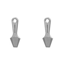 2X Titan EDC Brecheisen Titanlegierung Brecheisen Schlüsselanhänger Anhänger Werkzeug Silber