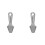 2X Titanium EDC Pry Bar  Titanium Alloy  Keychain Pendant Tool Silver 1