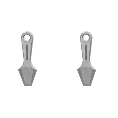 2X Titanium EDC Pry Bar  Titanium Alloy  Keychain Pendant Tool Silver