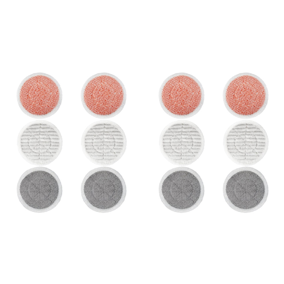 12X Replacement Steam Mop Pads For S7001 T2 T21 S6002uk Steam Mop, Reusable Steam & Scrub Cleaning Pads 6031362775910