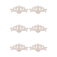 6pz 22X10 cm Legno Intagliato Angolo Onlay Applique Arredamento Mobili Non Dipinto