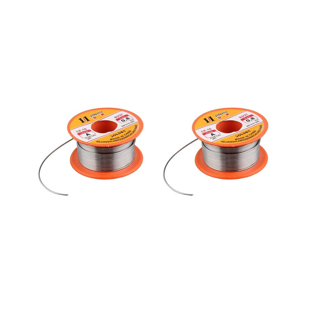 Photos - Other Hand Tools 2X JINHU 0.8mm 50g Tin Wire Tin Lead Melt Rosin Core Flux Solder Soldering Welding Wire