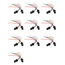 20 Pieces T10 W5W 168 194 Car Lamp Bulb Socket Socket for Glass Socket Parking Light Socket Connector Black
