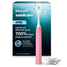 Philips Sonicare 4100 Rechargeable Electric Toothbrush with Pressure Sensor 2 Intensity Settings