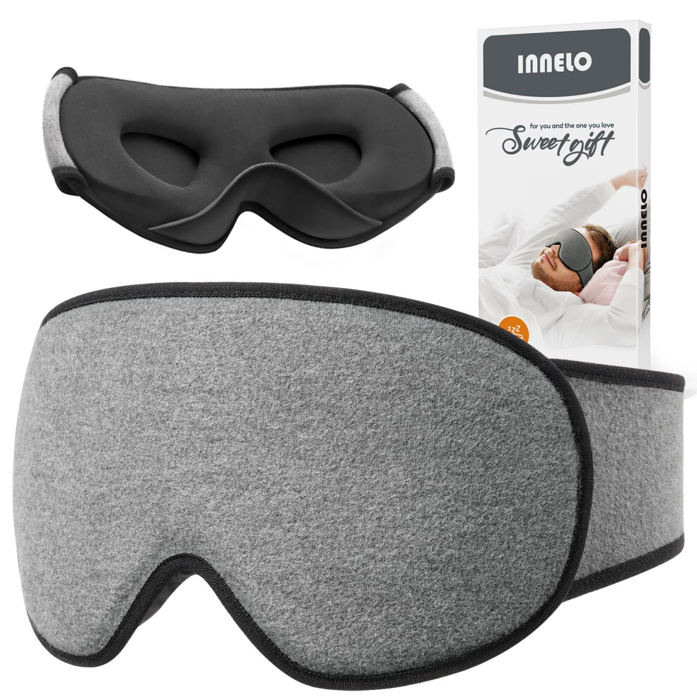 Innelo Sleep Mask Ultra Soft Breathable Eye Mask For Side Sleeping With