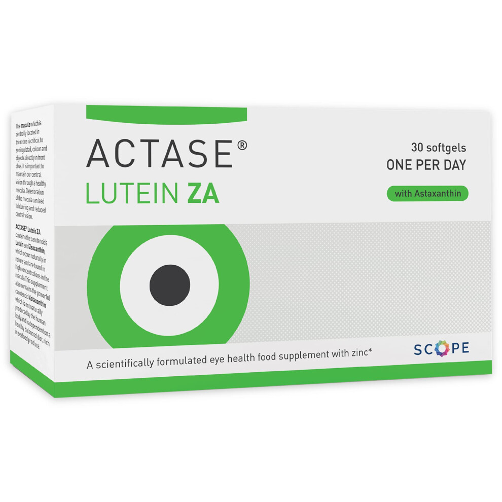 Actase Za | Scientifically Formulated Lutein And Zeaxanthin Eye Care Supplement With