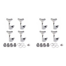 8X 4R Electric Bass Guitar Tuners Machine Heads Bass Guitar Tuning Pegs Tuning Keys Buttons Chrome Guitar Parts