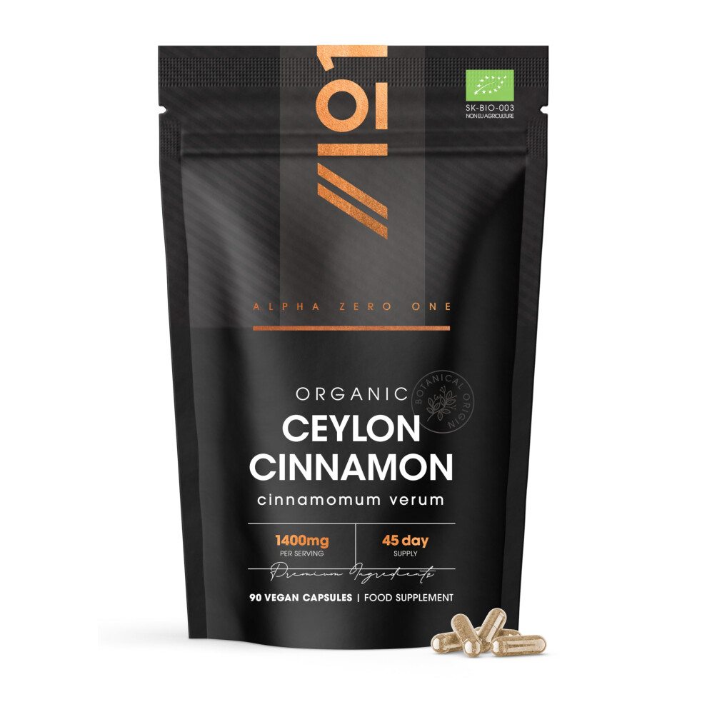 Alpha01 Organic Ceylon Cinnamon 1400Mg Â Potent 100% Sri Lanka Cinnamon Verum Â