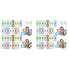 120 Pezzi Estremità Della Catena per Occhiali Porta  per Catena per Occhiali Connettore per Occhiali In Silicone Estremità Fisse Della Catena