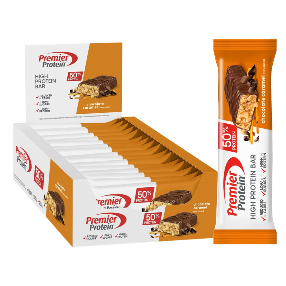 Premier Protein | High Protein Bar 50 Percent | Chocolate Caramel |