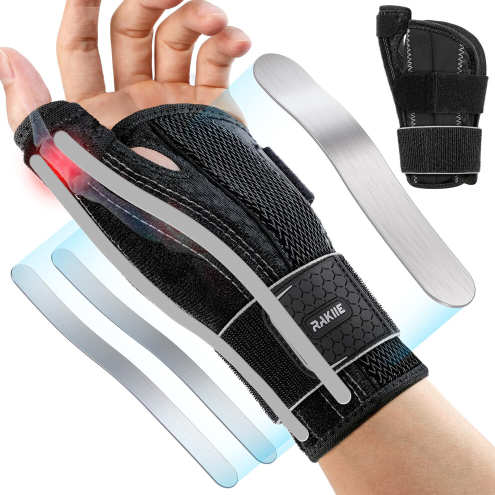 Rakiie Wrist & Thumb Brace Carpal Tunnel Wrist Brace Left Hand For