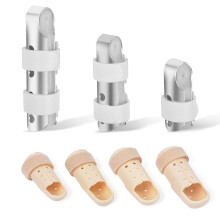 Sopito Finger Splints, 7pcs Thumb Splints Bandages for Broken Fingers Straightening Arthritis Knuckle Immobilization for Adults and Teens, 7 Differen