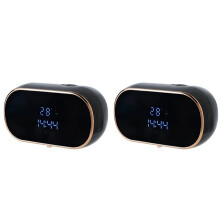 2X Sensor Soap Dispenser Automatic Foaming Hand Wash Dispenser Wall Mount Liquid Soap Dispenser Black