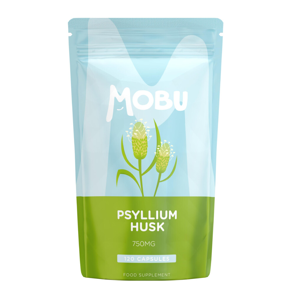 Mobu Psyllium Husk 750Mg 120 Capsules | Fibre Supplement | High In Soluble