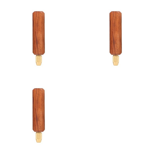 3X Solid Wooden Handle Acid Branch Wood Handle Titanium Plated Diamond File Small File Handle Woodworking Special Tools