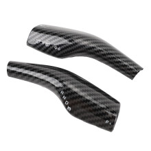 Glossy Carbon Fiber Style Steering Lever Cover ABS Deformation-Proof Protective Gear
