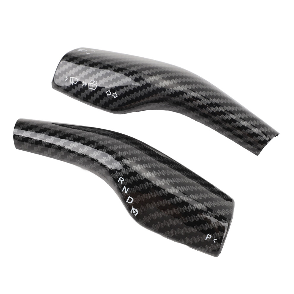 Glossy Carbon Fiber Style Steering Lever Cover Abs Deformation-Proof Protective Gear 4971390926224