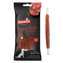 Rosewood Small Chewy Sticks for Dogs - Made with Beef, Grain Free Chews, High Pr