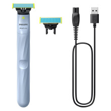 Philips OneBlade First Shave Authentic Teen Hybrid Electric Shaver. Incl. 2X Anti|Friction