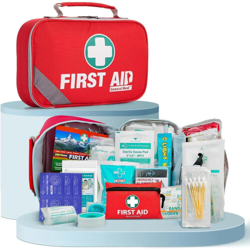 General Medi First Aid Kit (215 Piece) + 43 Piece Mini First