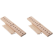 2X Kit per Creare Fiocchi In Legno Strumento per Creare Fiocchi per Nastri con Ghirlande Estese per Realizzare Bellissimi Fiocchi