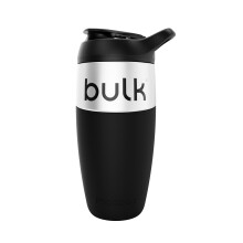 Bulk x Promixx Stainless Steel Shaker Bottle | Black | 700ml |