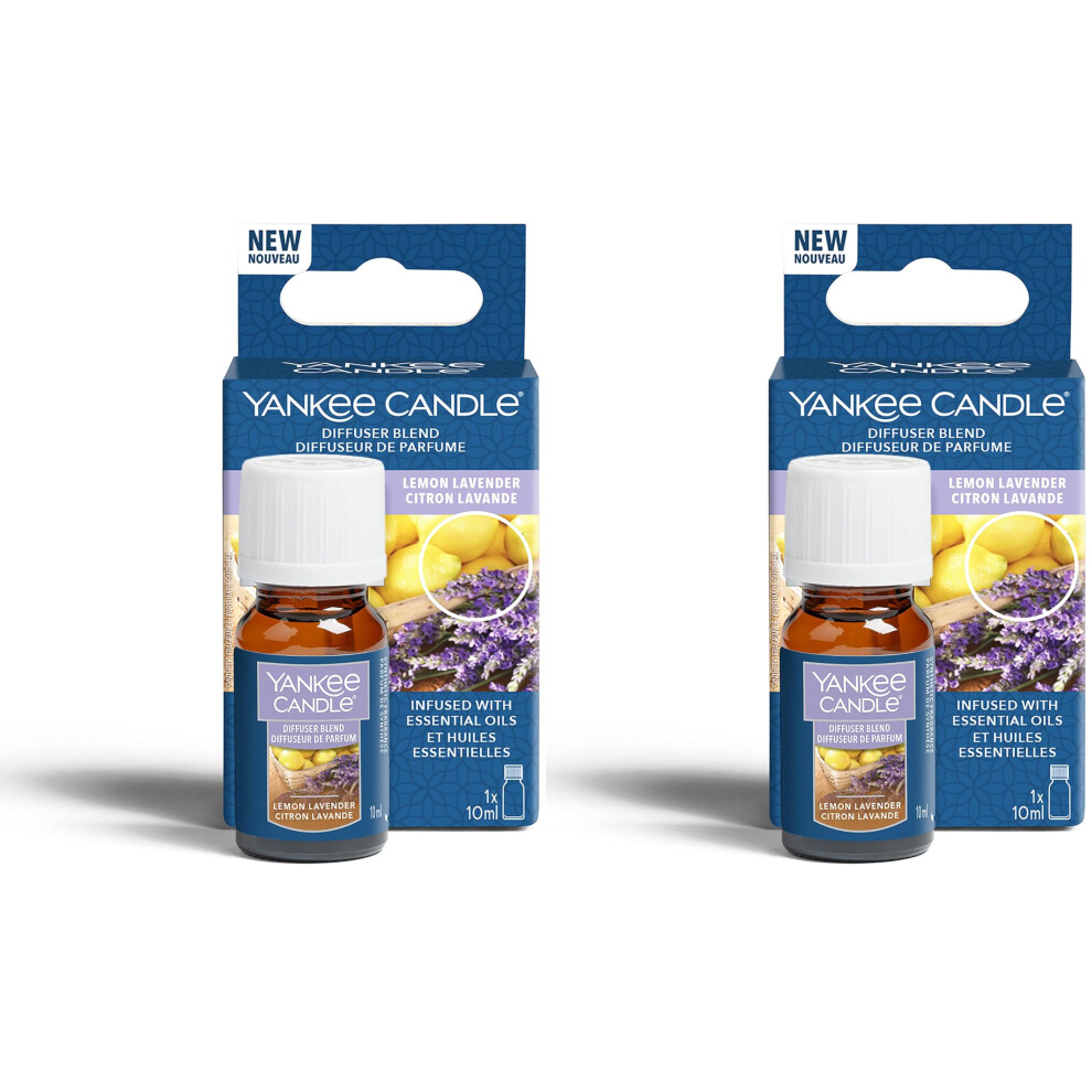 Yankee Candle Ultrasonic Aroma Diffuser Oil | Lemon Diffuser Refill | Lavender