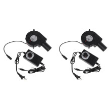 2X 7530 Smelting Metal Fan Portable Air Blower Air Cooler Metal Fan BBQ Blower Charcoal Cooling Cooler Fan Us Plug