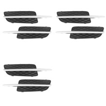 6x Car Front Bumper Lower Grille Cover & Chrome Trim for- X5 E70 X6 E71 2007-2010 51117159593/51117168923