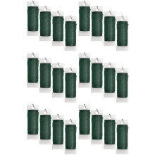 Lot de 24 Fils Floraux Flexibles Fil de Pagaie Fil Vert Fleuriste pour Travaux Manuels, Couronnes, Arbre, Guirlande et Arrangement de Fleurs Florales