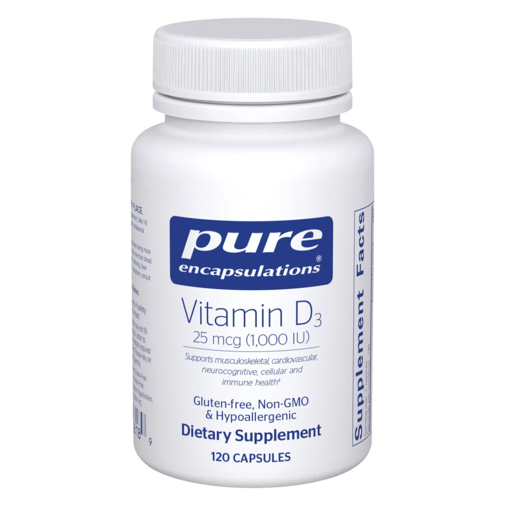 Pure Encapsulations Vitamin D3 1000 Iu | Hypoallergenic Vitamin D Supplement |