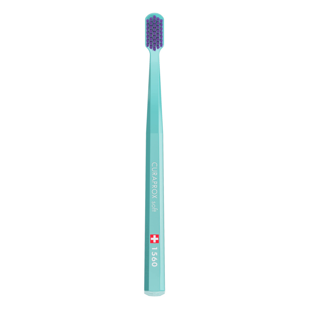 Curaprox Cs 1560 Soft Toothbrush – Firmer Brushing Experience | Gentle Plaque Removal For Adults | Single Pack, Random Color | Made In Switzerland