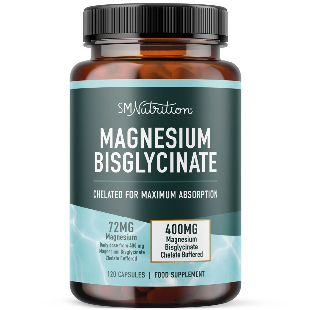 Smnutrition Magnesium Bisglycinate 400Mg | 100% Chelated For Maximum Absorption & Bioavailability |