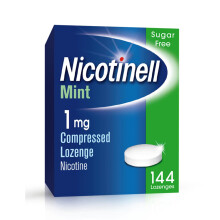 Nicotinell Mint Lozenge 1mg (144 Lozenges) Stop Smoking Aid Sugar Free Nicotine