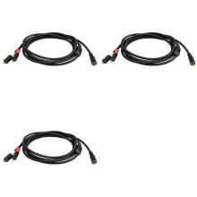 3X RCA Y Cabo Adaptador Subwoofer Y Cabo 1X RCA um 2X RAC Cabo de ÁUdio 1 Rca um 2 Rca Cabo de ÁUdio Amplificador de Potência, 3 Metros