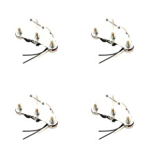 4X Faisceau de Câblage de Guitare Électrique Convertisseur 5 Voies 250K Pots pour Kit de Faisceau de Câblage Pré-Câblé pour Guitare ST