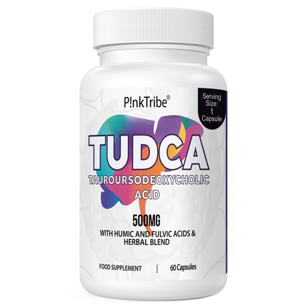 P!Nktribe Tudca 500 Mg Tauroursodeoxycholic Acid With Humic And Fulvic Acids Beet Root